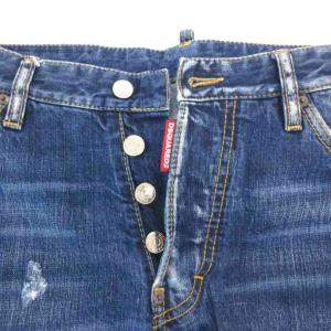DSQUARED2 Classic Kenny Jean デニムパンツ ジーンズ 48 インディゴ ダメージ加工 ボタンフライ