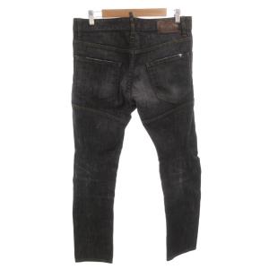 DSQUARED2 Tidy biker jean デニムパンツ ジーンズ 48 黒 ブラック ダメージ加工 ウォッシュ加工