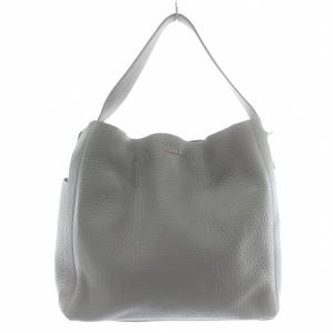 カプリッチョ ホーボー ハンドバッグ トート ショルダー 2WAY レザー ロゴ ゴールド金具 グレー