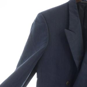YVES SAINT LAURENT diffusion femme ヴィンテージ テーラードジャケット 背抜き ダブル 紺 ネイビー GY14