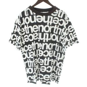 Aop Box Fit Tee Tシャツ L 黒 ブラック 白 ホワイト 文字柄 クルーネック 半袖 /KW