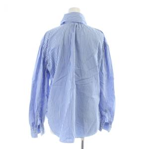 POLO RALPH LAUREN シャツ 0 水色 ライトブルー 白 ホワイト ストライプ柄 レギュラーカラー 長袖 /KW GY99