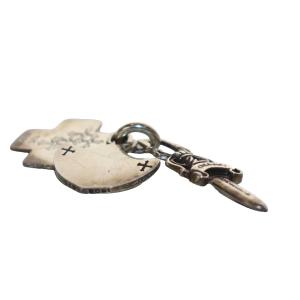 CHROME HEARTS スリートリンケッツ ペンダントトップ クロス ダガー シールド 925 重量21g