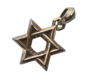 スターオブダビデ スモール ペンダントトップ with ベイル ネックレス 重量13.7g 925