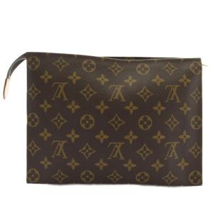 LOUIS VUITTON ポッシュ トワレット26 セカンドバッグ モノグラム ブラウン