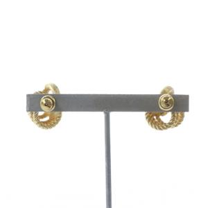 Christian Dior ピアス アクセサリー 両耳用 3連 サーマル ゴールド色 GY04 /MQ OH
