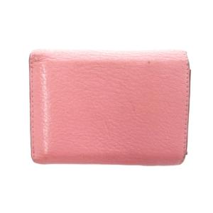 miumiu マドラス ラブレター 三つ折り財布 ハート ピンク /UO GY04