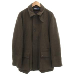 90s ヴィンテージ コート L ブラウン グリーン