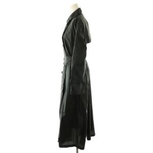 TOMORROWLAND collection 24SS ナイロン タフタ ソフト トレンチ コート 36 ブラック