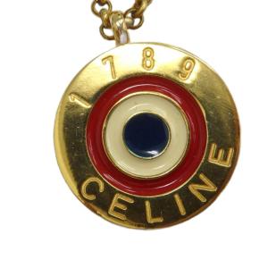 ネックレス アクセサリー プレート ロゴ ゴールド色 GY14 /MQ OH