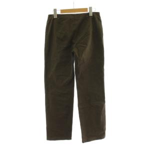 PRADA ストレートパンツ ストレッチ 40 茶 ブラウン 長ズボン スラッシュポケット フルレングス /PP GY14