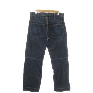 G-Star RAW デニム ジーンズ 32 紺 ネイビー インディゴ 膝切り替えデザイン 斜め切り替えデザイン フルレングス