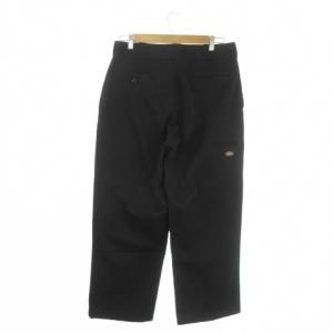 Dickies ワークパンツ 34 黒 ブラック 無地 フルレングス ワイドシルエット /AO3 GY99