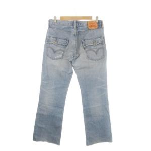 Levi's 517 デニム W34 L33 ブルー インディゴ ダメージ加工 ウォッシュ加工