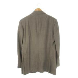 DURBAN OMBRARE Luxury スーツ フォーマル AB6 茶 ブラウン チェック柄 ノッチドラペル 長袖