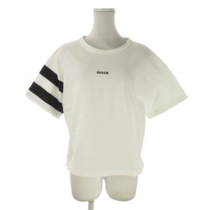 Tシャツ M 白 ホワイト 黒 ブラック 半袖 ライン /AO14 GY99