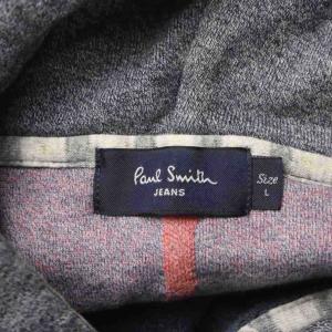 PAUL SMITH パーカー 長袖 L 紺 ネイビー フード付き ジップアップ 総柄 /KW GY99
