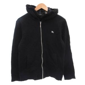 パーカー フーディ ジップアップ ラビットファー 2 黒 ブラック /FF GY35