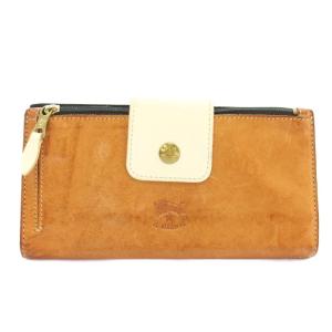 長財布 二つ折り レザー 内側星柄 ロゴ 型押し 茶色 ブラウン /XZ GY35