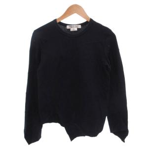 AD2019 Tシャツ カットソー 長袖 変形 アシンメトリー M 紺 ネイビー RE-T001 /FF