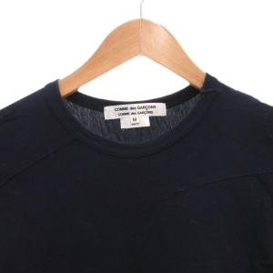 COMME des GARCONS COMME des GARCONS AD2019 Tシャツ カットソー 長袖 変形 アシンメトリー M 紺 ネイビー RE-T001 /FF