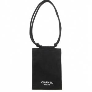 CHANEL Beaute 美品 スマホケース パスポートケース ノベルティ ブラック /UO GY35 AA
