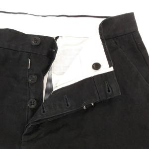 Maison Margiela パンツ コットンツイル ストレート ブラック S30KA0491