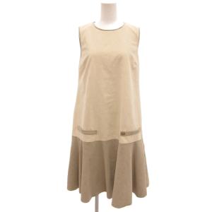 タグ付き Daisy Suede Dress ワンピース ミモレ ロング ノースリーブ フェイクスエード
