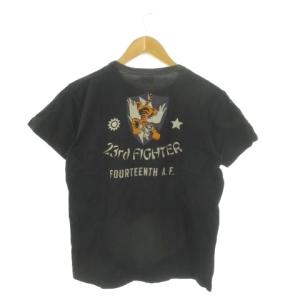 Tシャツ S 黒 ブラック 半袖 グラフィックプリント クルーネック /MN24 GY99