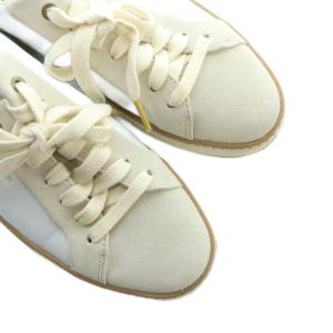 COLE HAAN スニーカー シューズ 靴 ロゴ レザー 6.5 23.5cm 白 ホワイト GY99 /MQ