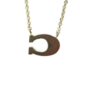 COACH ネックレス アクセサリー ペンダント ラインストーン ゴールド色 GY99 /MQ
