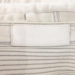Neil Barrett SKINNY FIT REGULAR RISE デニムパンツ ジーンズ グレーステッチ 31 ライトグレー