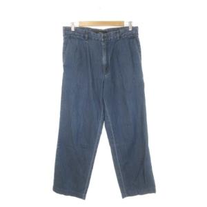 SUPERIOR FUNCTION Khaki テーパードパンツ 34 青 ブルー インディゴ プリーツ