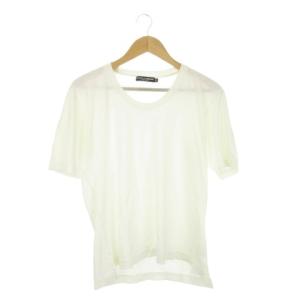 Tシャツ 44 白 ホワイト 無地 ラウンドネック 半袖 /CK26 GY99