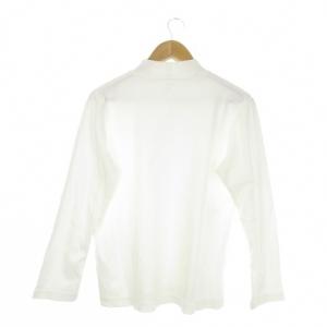 BARNEYS NEW YORK Tシャツ L 白 ホワイト 無地 モックネック 長袖 /CK22 GY99