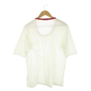 UNDERCOVERISM Tシャツ 3 白 アイボリー 赤 レッド ラウンドネック 半袖 胸ポケット /CK19 GY99