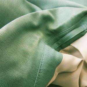 LANVIN Studio シルクテーラードジャケット シングル 背抜き 50-36 緑 グリーン /CK7 GY99