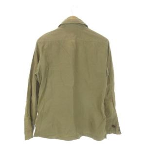 Paul Smith JEANS シャツジャケット 上着 L 緑 グリーン カーキ 長袖 レギュラーカラー フラップポケット /AO9 GY99