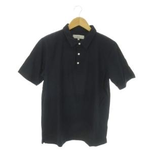 ポロシャツ L 紺 ネイビー 無地 レギュラーカラー 半袖 /AO18 GY99