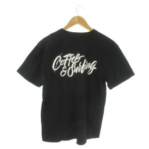 Tシャツ L 黒 ブラック 半袖 バックプリント ラウンドネック /AO20GY99
