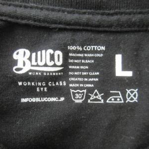 BLUCO Tシャツ L 黒 ブラック 半袖 バックプリント ラウンドネック /AO20GY99