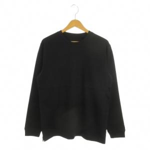 アンチスメルクルーネックTシャツ M 黒 ブラック 無地 長袖 /MN12 GY99