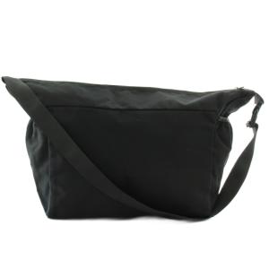 サイドポケット ショルダーバッグ メッセンジャー 18L 無地 黒 ブラック /XZ GY99