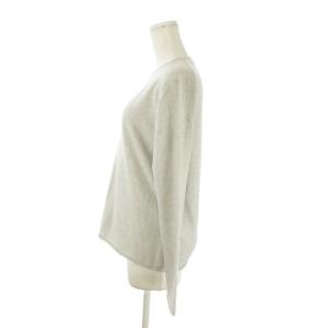 GALERIE VIE ニット セーター カシミヤ S ライトグレー クルーネック 長袖 /AO20 GY99
