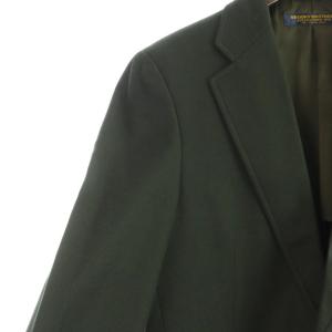 Brooks Brothers ヴィンテージ テーラードジャケット 長袖 シングル 背抜き ロゴ 金ボタン 緑 グリーン GY12 /MQ