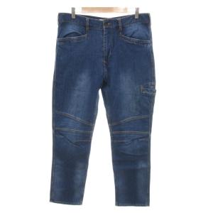 タイプブルー TYPE BLUE 美品 カーゴパンツ デニム  イエローステッチ ストレートシルエット