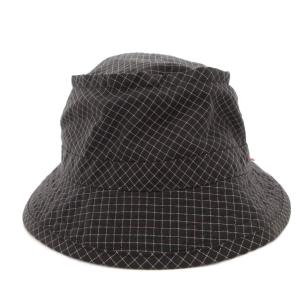 Supreme バケットハット チェック コーデュラナイロン L ホワイト ブラック