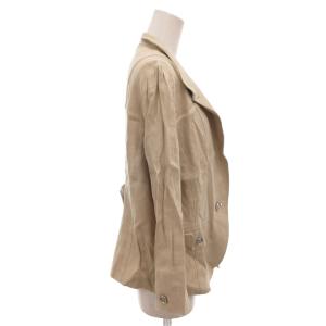 BURBERRY LONDON テーラードジャケット ブレザー リネン 麻 46 ベージュ /FF GY47