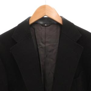 LANVIN Collection テーラードジャケット ブレザー 2B カシミヤ R46 黒 ブラック /FF GY47