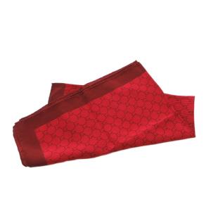 GUCCI スカーフ チーフ ロゴ 総柄 赤 レッド /FF GY47